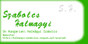 szabolcs halmagyi business card