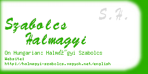 szabolcs halmagyi business card